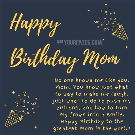 mother's birthday card messages